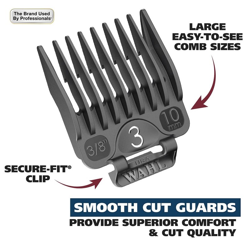 Wahl USA Chrome Pro Corded Clipper Complete Haircutting Kit for