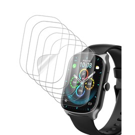 BOVUGAC [6 Pack] for STECEi S68 1.95 Inch Smart Watch Screen Protector, Clear TPU Soft Film Compatible with S68 Smartwatch,Anti-Scratch Ultra-Thin