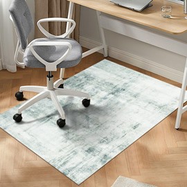AHAQU Office Chair Mat for Hardwood Floor, 90x120cm Low Pile Floor Protector Mat, Non-slip Chair Mats for Carpet Protector, Desk Chair Mat for Home Office