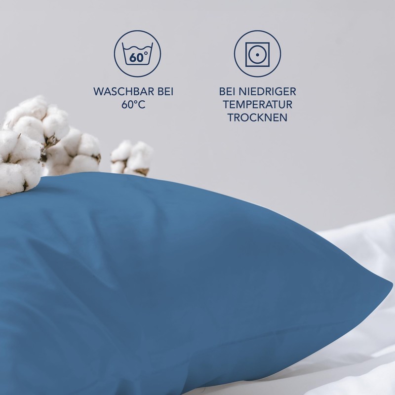 Dreamzie Pillowcases, 40 x 80 cm (Set of 2), 100%