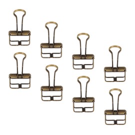 80 Pcs Binder Clips,Metal Wire Binder Clip Set,Hollow Binder Clips Sturdy Metal Hollow Out Strong Clamping Paper (Bronze)