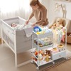 BBLIKE 3in1 Diaper Caddy Organizer - Diaper Caddy & Rolling