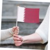 KONTONTY 20pcs Qatar 32 Flag Small Flags on Stick National
