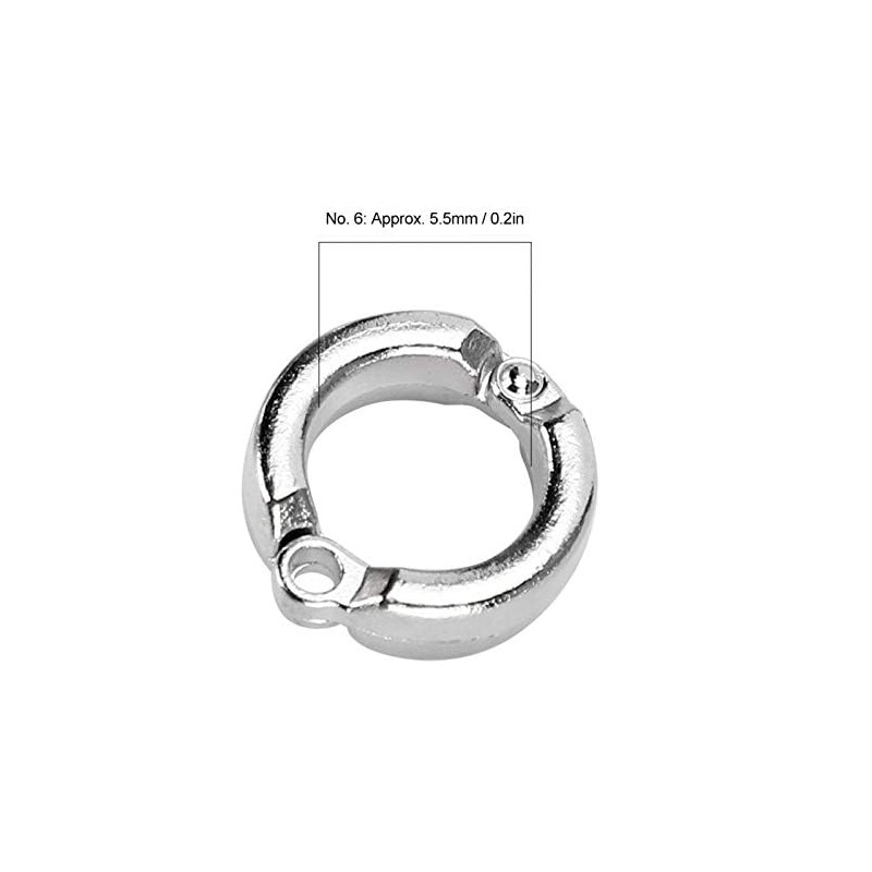 10Pcs Bird Foot Rings Metal Parrot Leg Ring Outdoor Fly