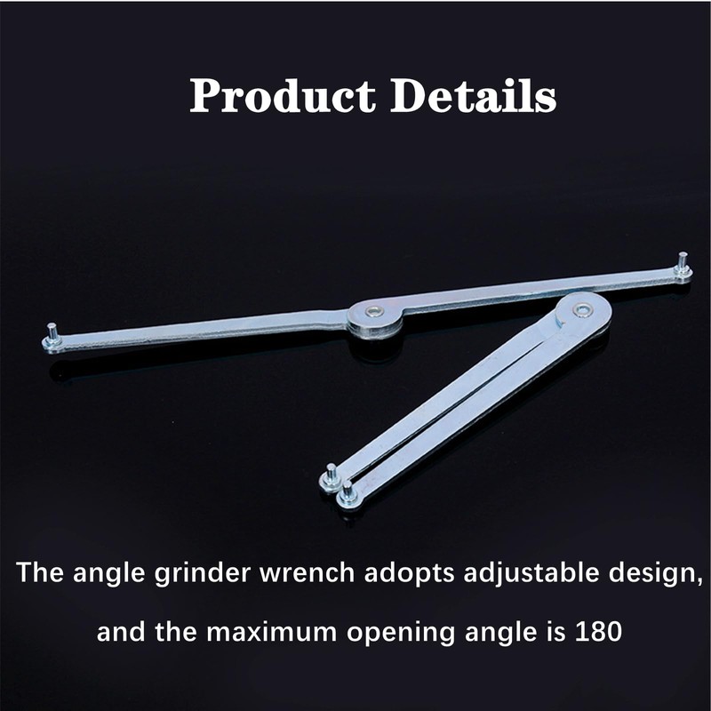 QCVENL 1 PCS Spanner Wrench Universal Adjustable Angle Grinder Wrench