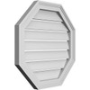 Ekena Millwork GVPOC22X2202SF Octagonal Surface Mount PVC Gable Vent, 22"W