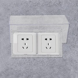 Operitacx 86 Type Flip Outlet Box Covers Waterproof Waterproof Splash Guard Box Cover Transparent Wall Switch Socket Panel Box Switch Plug Protection Housing for Home Outdoor