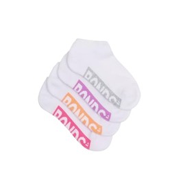 4 Pairs X Bonds Kids Logo Light Cushioned Low Cut White Multi Socks 13-3 Low Cut Socks