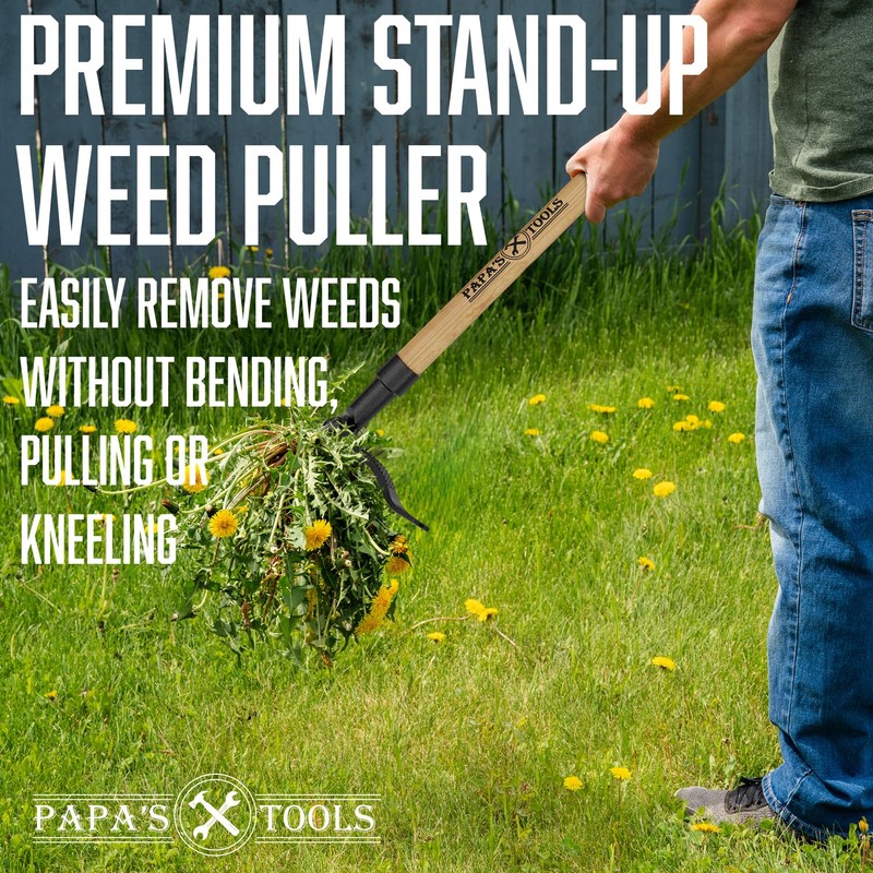 Papa's Tools Weeder - Stand Up Weed Puller Tool Made