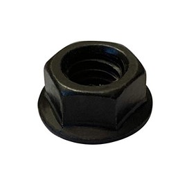 Small Parts 14NRBZ 1/4"-20 Serrated Flange Hex Lock Nuts Case Hardened HR15N 78/90 Black Zinc and Bake (Pack of 50)