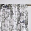 Laura Ashley Belvedere Window Curtains with Rod Pocket, 96-inch Length,