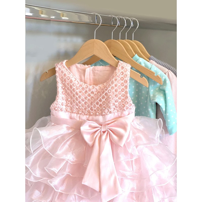 Kids Hangers (Natural Wood, Baby/Toddler Hangers NB-4T)