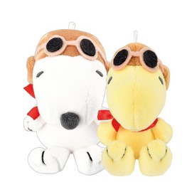 Klux 123230 Snoopy & Woodstock Key Chain, white