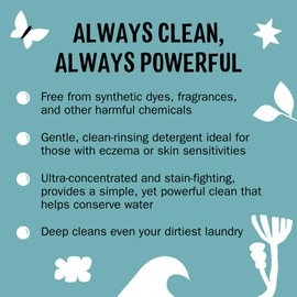 Molly's Suds Laundry Detergent Pods | Clean Detergent for Sensitive Skin | Ultra Concentrated and Stain Fighting | Unscented - 120 Count (Value Pack)