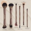 MAANGE Brochas para Maquillaje Profesional, 6 Piezas de Doble Punta