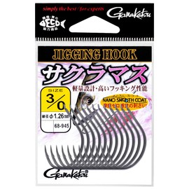Gamakatsu 68-945 Rose, Jigging Hook, Sakuramas (NSC) 3/0