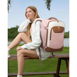 LOVEVOOK 40L Travel Backpack for Women Men, Large Carry on Backpack for Airplanes TSA Personal Item Travel Bag fits 15.6" Laptop, Waterproof Weekender Essentials Airline Approved with 2 Packing Cubes