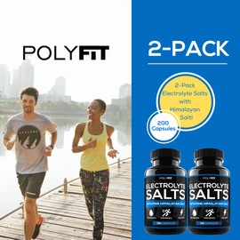 (2 Pack | 200 Salt Pills) Salt Tablets Electrolyte for Runners - NSF Certified - Electrolytes Replacement for Rapid Hydration, Recovery, and Endurance