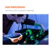 Laser Safety Goggles Plastic Eye Protection Glasses for Fiber Optic