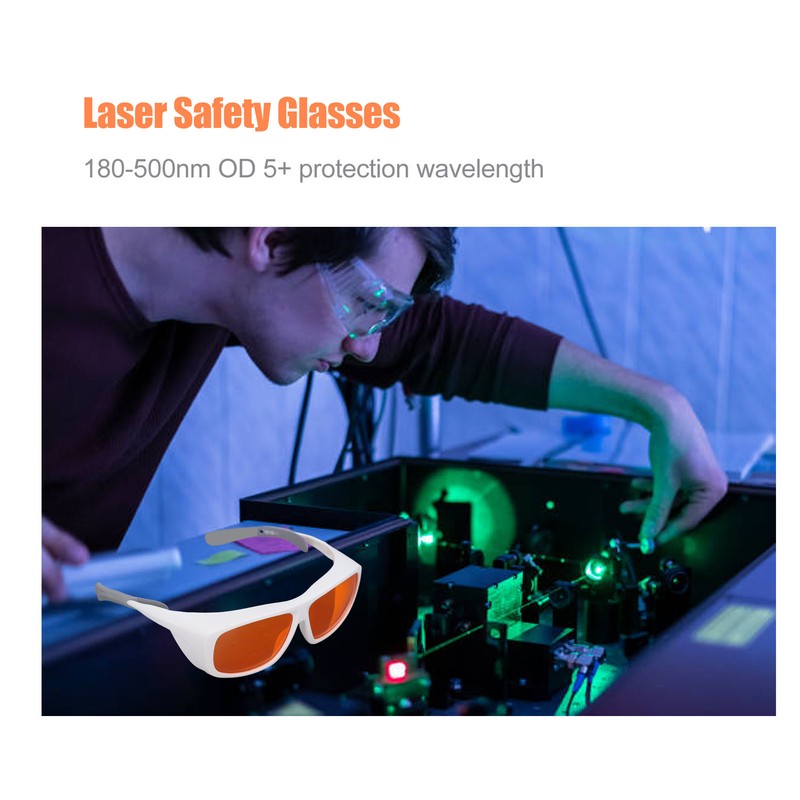 Laser Safety Goggles Plastic Eye Protection Glasses for Fiber Optic