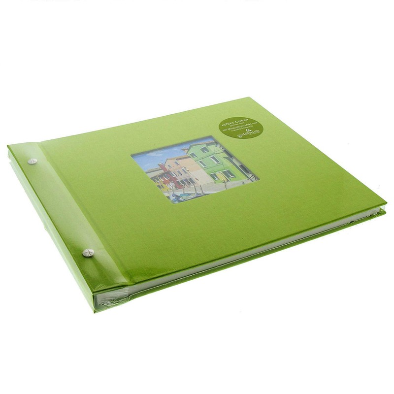 goldbuch Screw Album, Cardboard, Green, 30 x 25 cm