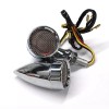 Unbranded 2X Chrome Motorcycle LED Turn Signals RED Light Brake