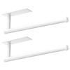 Paper Towel Holder Under Cabinet - 2 Pack Matte White,
