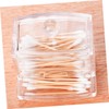 LABRIMP Cosmetic Box Acrylic Swabs Storage Desktop Organizer for Cotton