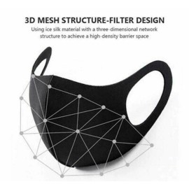 Fashion NEW black fashion face mask washable reusable face nose cover unisex US SELLER