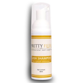 PRETTY FLEEK | Eyelash Extension Shampoo | Eyelash Shampoo Foaming Cleanser for Professional Salon and Home Care | Nourishing Formula（60ml/2fl.oz）