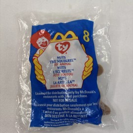 TY Teenie Beanie Baby McDonald's Toy Nuts The Squirrel #8 Error 1999 - 1993