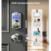 Veise Keyless Entry Door Lock with 2 Knobs, Electronic Backlit
