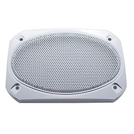 2 Pack of Chrome 6-3/8" X 4-5/16" Speaker Covers for Various Peterbilt Models