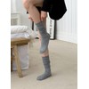 Women's golf socks cashmere wool golf knee socks shirring long