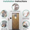 HOMEIDEAS Door Panel Curtain, Blackout, Light Grey, W10 X L38,