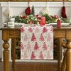 Christmas Trees Table Runner Home Party Decor 13x120 Inch