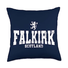I Love Falkirk Falkirk Scotland Scottish Flag Lion Rampant Caledonia Throw Pillow, 18x18, Multicolor