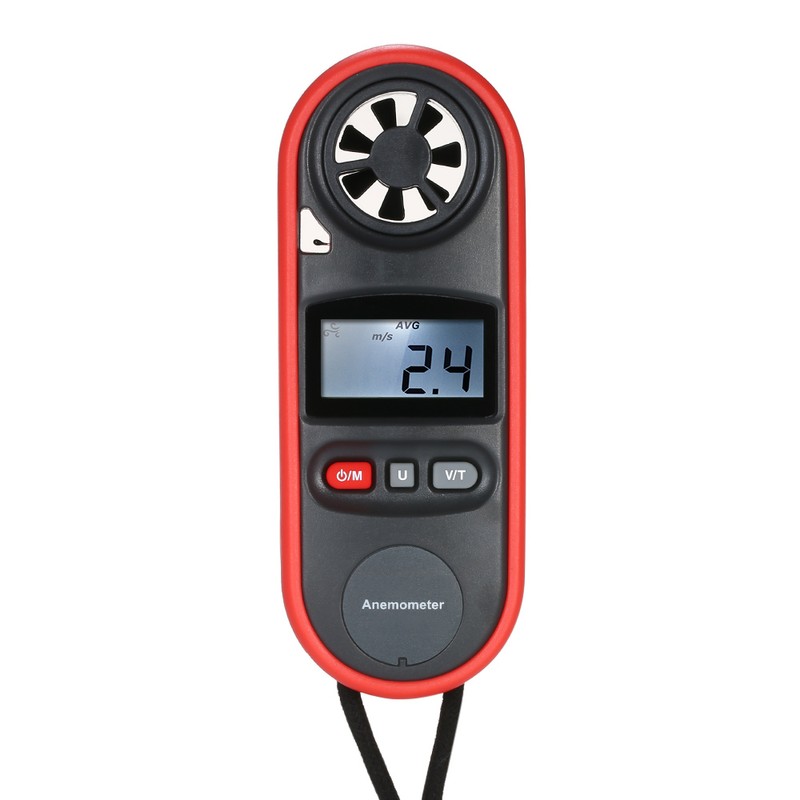 Mini Digital Anemometer Beaufort Scale IP67 Thermometer Handheld Anemometro Pocket