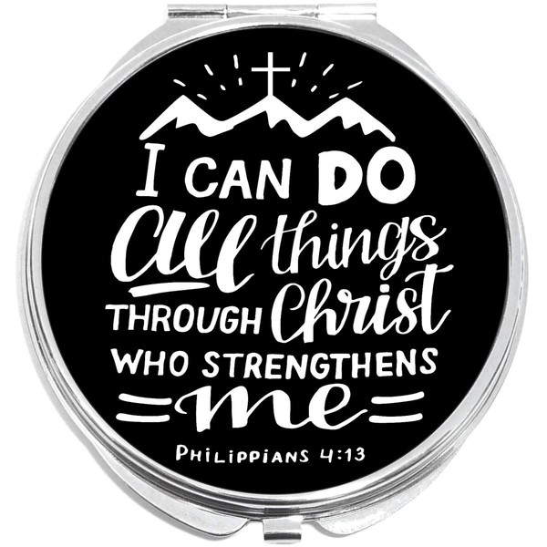 NewCharms All Things Through Christ Compact with Mirrors - Perfect