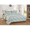 Mk Home 3pc Twin Size Sheet Set for Boys Dinosaurs
