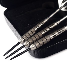 CUESOUL 25g Tungsten Steel Tip Darts Set 95% Tungsten with Luxury Dart Case