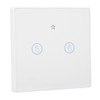 Smart Wall Touch Switch 433MHz Tempered Glass Panel Wiring Free