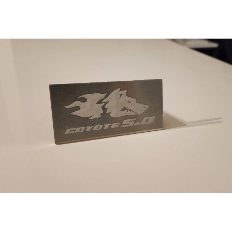 Coyote Mustang 2011-2023+ Mustang Coyote v2 Interior Engraved Badge Dash