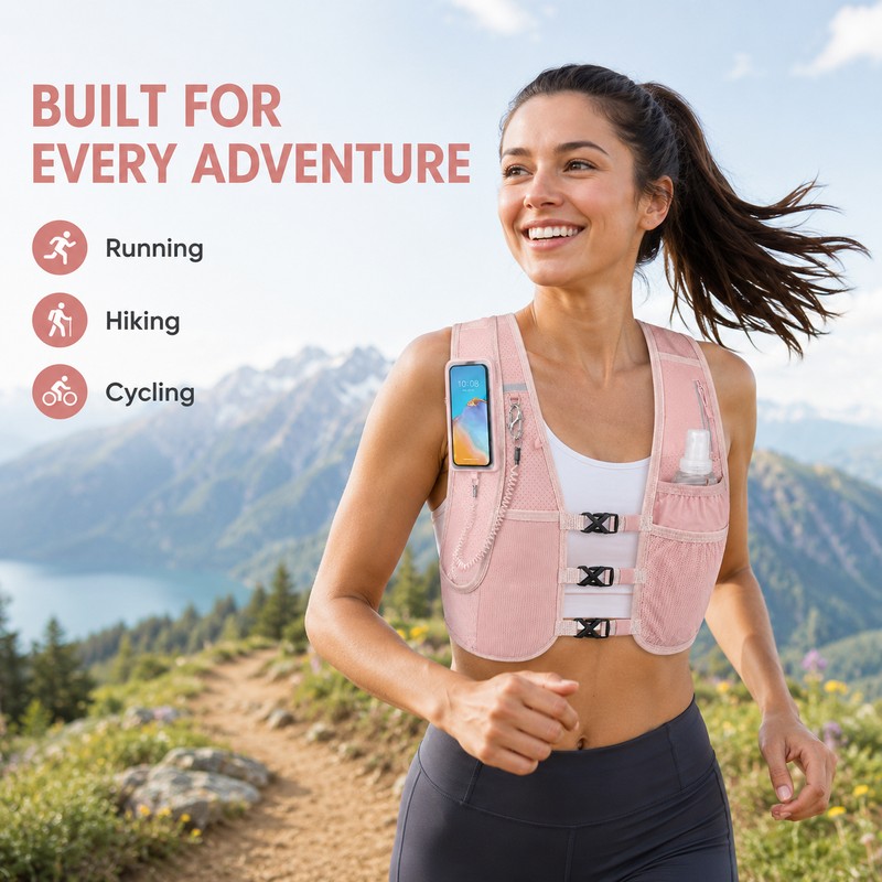 Trail Running Hydration Vest for Men & Women – Lightweight