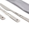 Core Element 100% Titanium Three-piece Utensil Set Fork Knife Spoon
