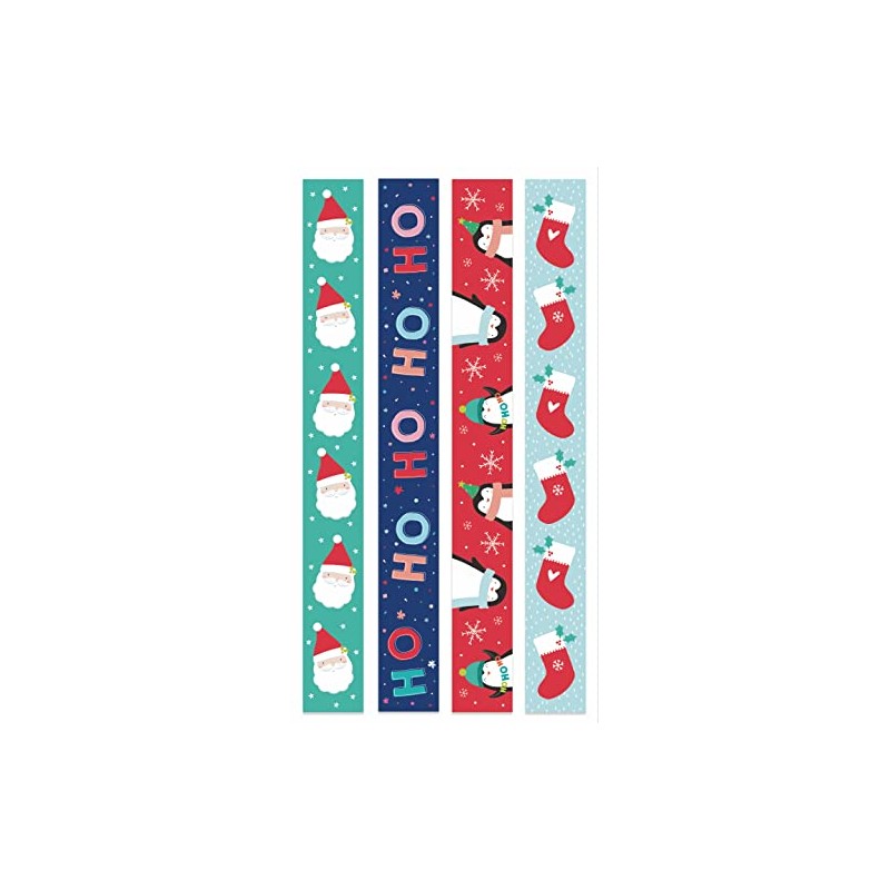 Tallon Festive Christmas Paper Chains - 80 in a Pack