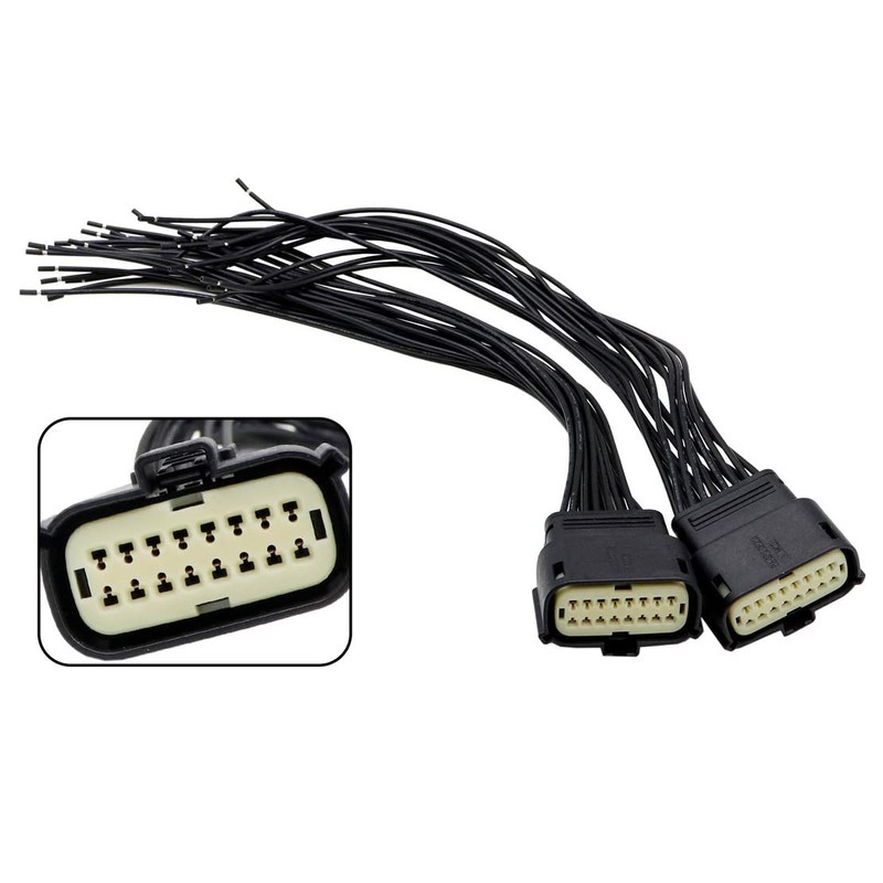 FZJDSD 2 Headlight Connector Pigtail Compatible with Jeep Grand Cherokee