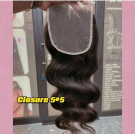 5x5 Transparent HD Lace Closure 12A Raw Remy Human Hair Cuticle Aligned Hair Closure 100% Raw Hair Wholesalecolor: straight, stretched length: 24inches, toupee size: 4*4