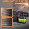 FIERYRED FieryRed 20W 12V Folding Solar Battery Trickle Charger Maintainer,
