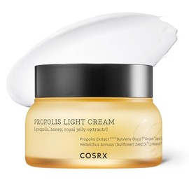 COSRX - Crema ligera de miel de propóleos al 64%, brillo dorado instantáneo, 2.19 onzas líquidas | Hydrating Day, Night Moisturizer, Nourishing Care for Dull, Dry Skin, Non-Sticky Finish, Korean Skin Care
